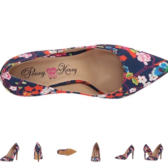 Penny Loves Kenny Women\'s Opus SF Pump Blue Multi Floral 💐 main image 3